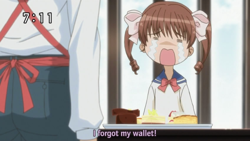 Yumeiro Patissiere 01 - Ichigo Wallet sweets cost a money???
