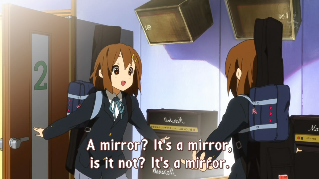 You need at least one airhead in every show. It just so happens K-ON has two and a half. Yui, Mugi, and Mio.