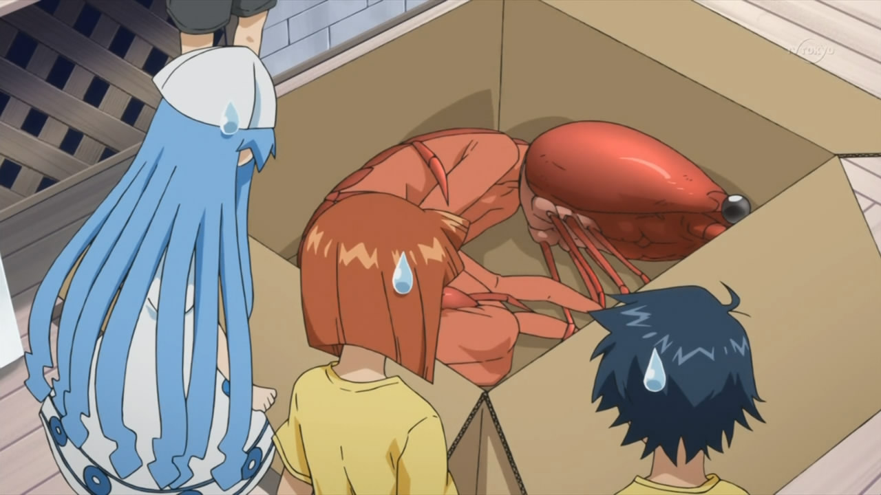 She must really want to be inside Ika Musume