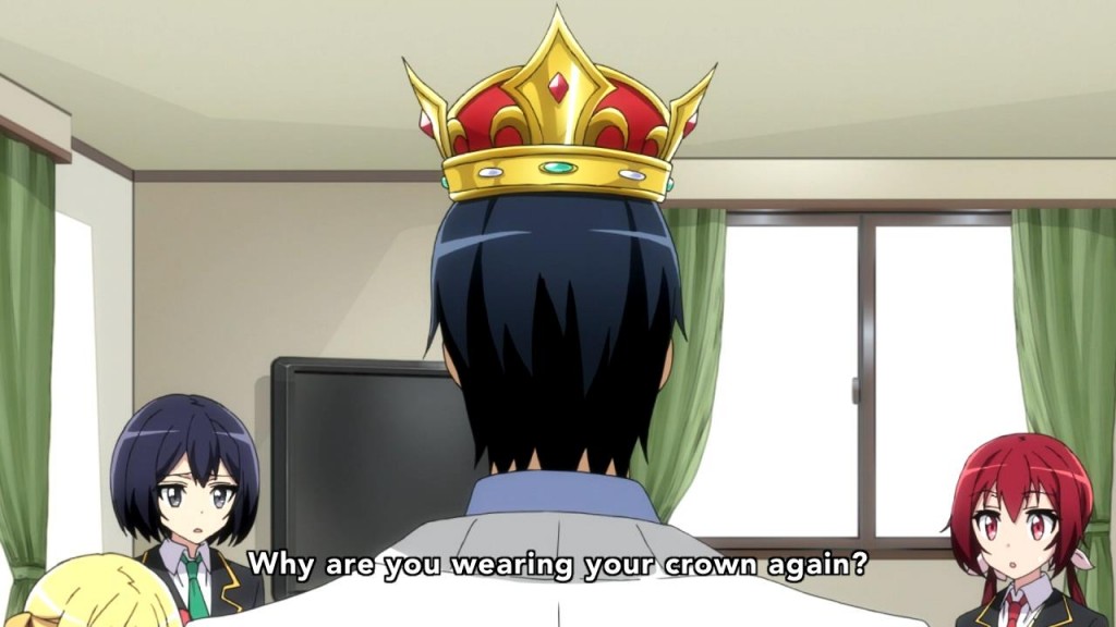 I always wear my crown to breakfast. You know that.